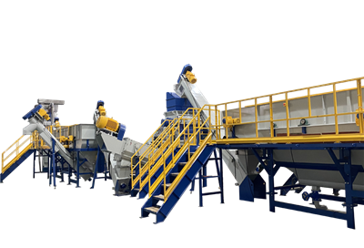 Merev műanyag-újrahasznosító gyártósor